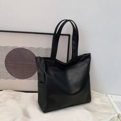 Winter Large Capacity Leather Shoulder Bag for Women