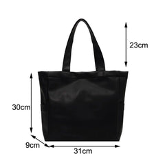Winter Large Capacity Leather Shoulder Bag for Women