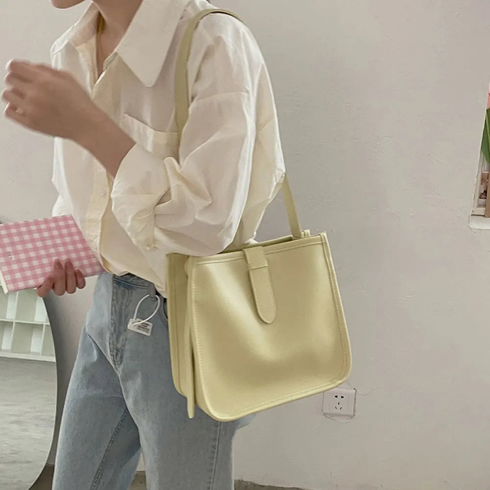 Vintage Leather Shoulder Bag Casual Ladies Clutch