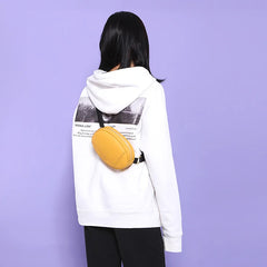 YIZHONG Leather Pink Waist Bag Fanny Pack Women Fashion Belt Bag Sac Purse