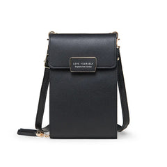 Mini Soft Leather Crossbody Bag for Women with Cell Phone Pocket