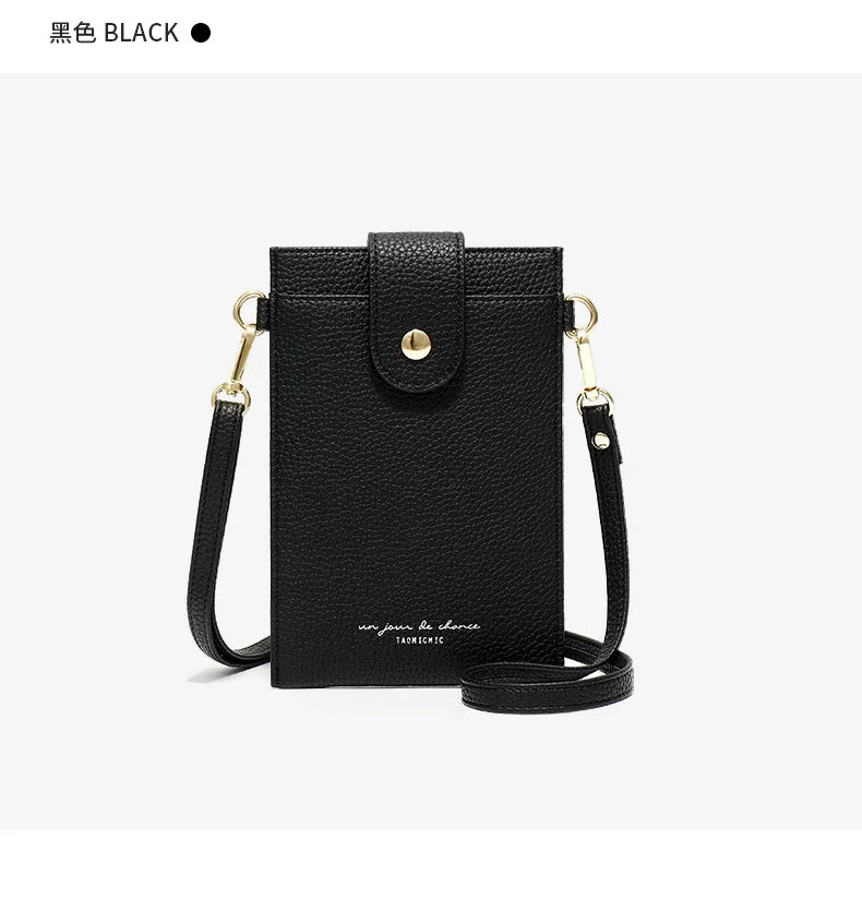 Women Crossbody Bag Pu Leather Ladies Messenger Purse with Cell Phone Pocket