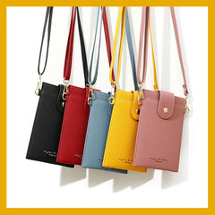 Women Crossbody Bag Pu Leather Ladies Messenger Purse with Cell Phone Pocket