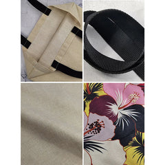 Cartoon Mushroom Printed Reusable Shoulder Bag for Groceries