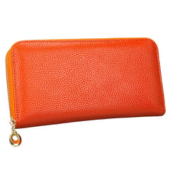 Classic Litchi Leather Women's Wallet Clutch Long Purse