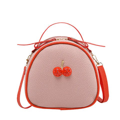 Ychee Pattern Contrast Cherry Small Backpack