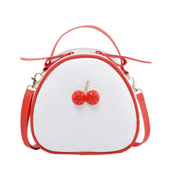Ychee Pattern Contrast Cherry Small Backpack