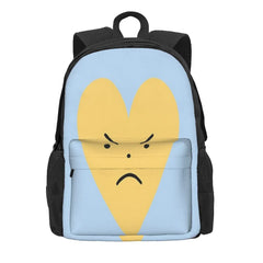 Yellow Angry Heart Backpacks Men's Backpacks Bags For Women Back Pack