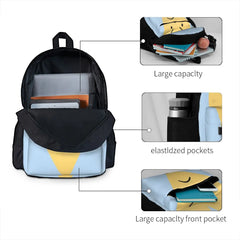 Yellow Angry Heart Backpacks Men's Backpacks Bags For Women Back Pack