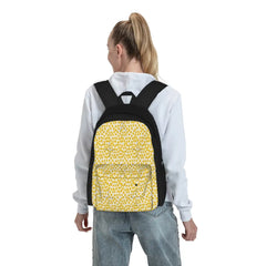 Yellow Flowers Backpacks Men's & Women's Kpop Zipper Backpacks