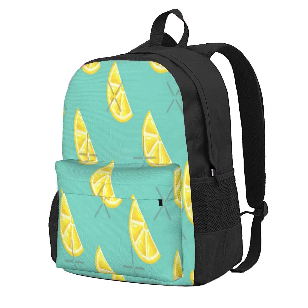 Yellow Lemon Slice Fruit Backpacks Men's & Women's
