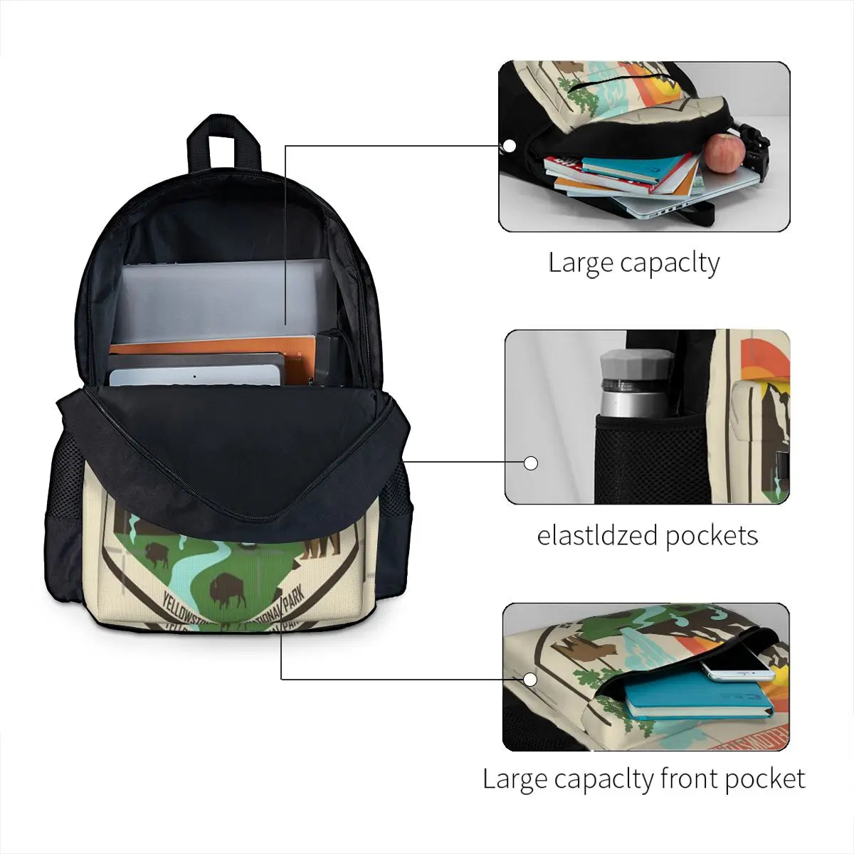 Yellowstone National Park Backpacks Men's & Women's Bags