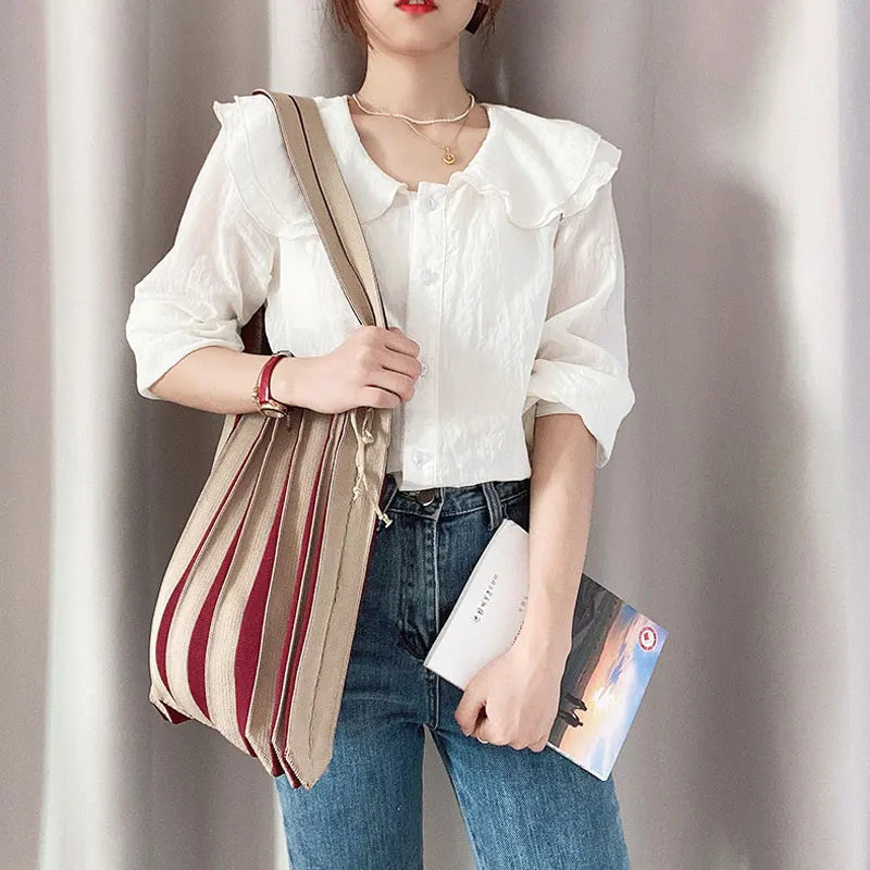 Knitted Bag Handbags for Women Soft Storage