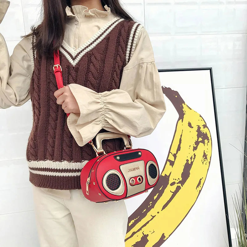 Funny Style Women's Shoulder Bags Purses Crossbody Bag Small Clutch Pack Leather