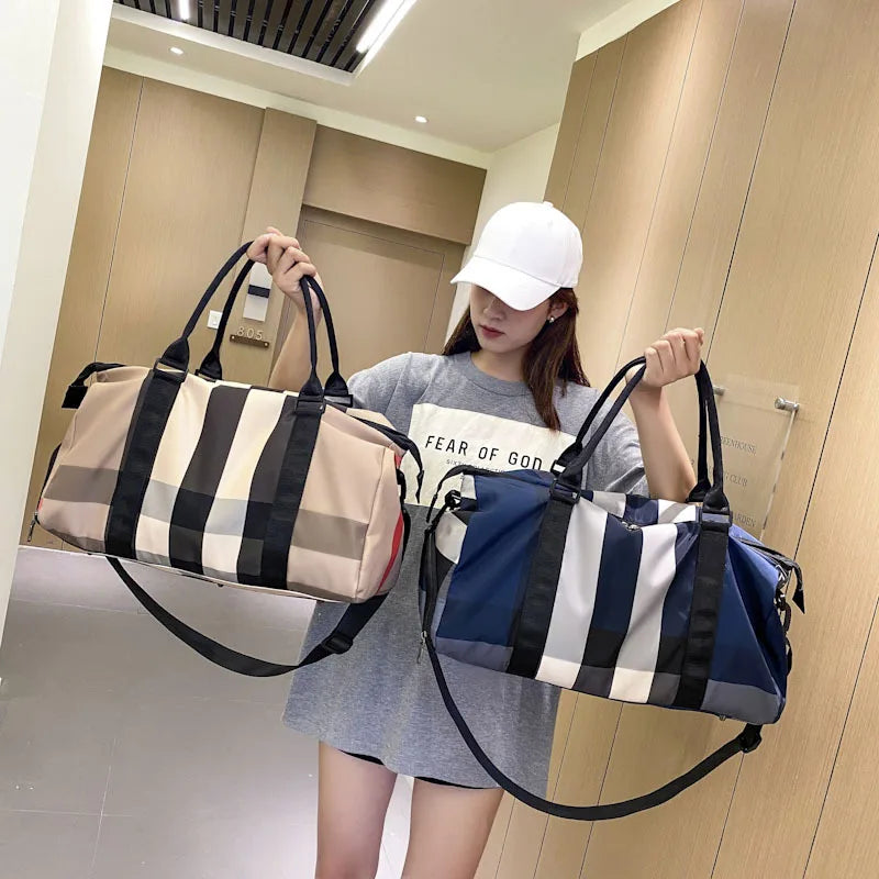 Yoga Gym Bag Women Travel Nylon Duffel Large Capacity Handbag Sac