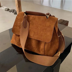 Fleece Shoulder Bag Female Crossbody Bag Large Capacity Messenger Bag