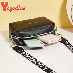 Small Square Bag For Women PU Leather Shoulder Messenger Bag