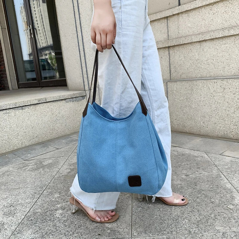 Girl Tote Bag Leisure Bag Canvas Handbag Modern Style