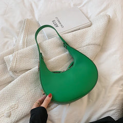 Summer Half-moon Bag For Women Candy Shoulder Bag Candy Underarm Bag