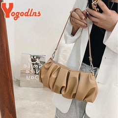 Pleated Cloud Bag For Women Candy Shoulder Bag Dumpling Bag Gilrs Handbag sac