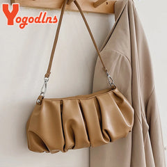 Pleated Cloud Bag For Women Candy Shoulder Bag Dumpling Bag Gilrs Handbag sac