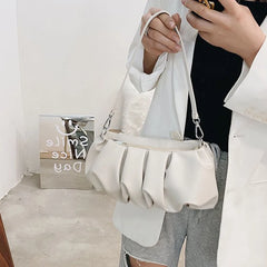 Pleated Cloud Bag For Women Candy Shoulder Bag Dumpling Bag Gilrs Handbag sac