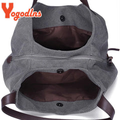 Vintage Canvas Handbag Large Capacity Shoulder Bag