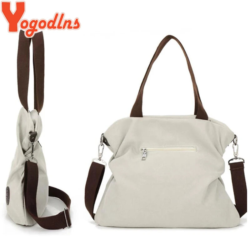 Women Corduroy Canvas Tote Casual Shoulder Bag Foldable Reusable Shopping Bags