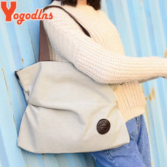 Women Corduroy Canvas Tote Casual Shoulder Bag Foldable Reusable Shopping Bags