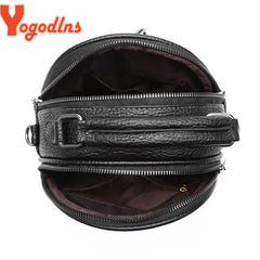 Women Crossbody Bag Lady Small Shell Bag Vintage High Solid PU Leather Shoulder