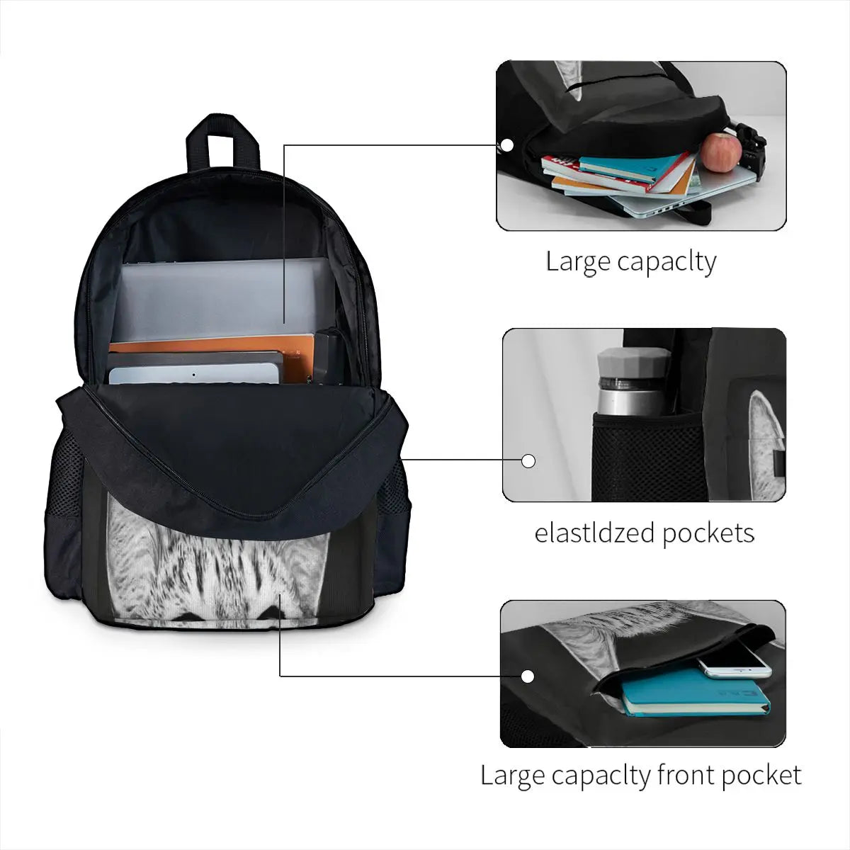 Harajuku Backpack School Bag for Girls Men Women