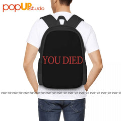 You Died Backpack Large Capacity Print Swimming Shopping Bag