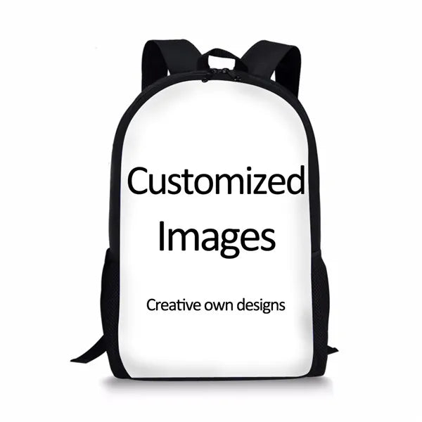 Skull Printing Men School Backpack for Boys Satchel Schoolbag