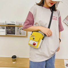 Youth Girl Street Messenger Bag Women Cartoon Canvas Shoulder Bag