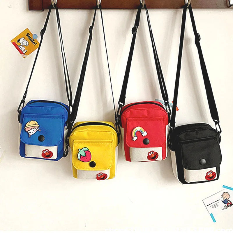 Youth Girl Street Messenger Bag Women Cartoon Canvas Shoulder Bag