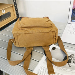 Youth Small Canvas Koran Backpack 90s Grunge Stylish Fabric