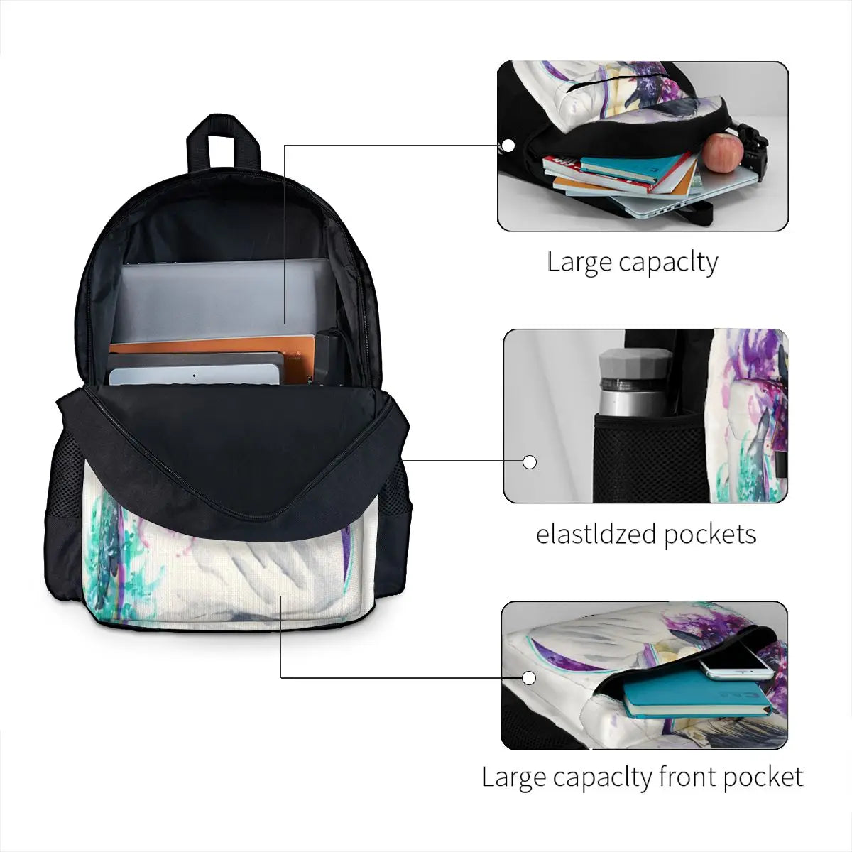 Yuzuru Hanyu Seimei Backpacks Men's Women's Kids Bag