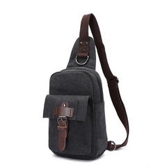 Z.L.D. Large-Capacity Chest Bag Canvas Shoulder Bag