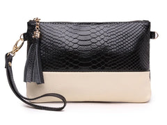 Women Split Leather Mini Clutch Shoulder Bag