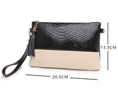 Women Split Leather Mini Clutch Shoulder Bag