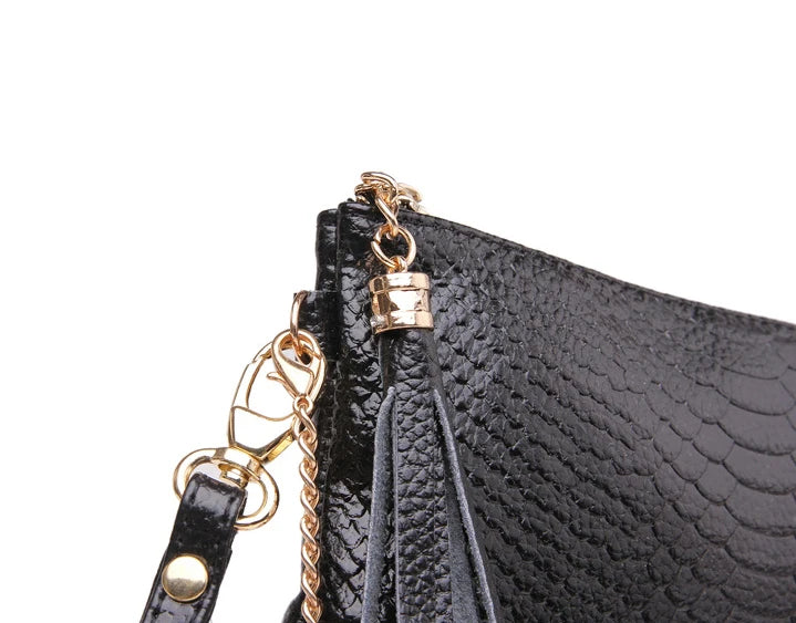 Women Split Leather Mini Clutch Shoulder Bag