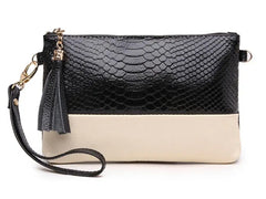 Women Split Leather Mini Clutch Shoulder Bag