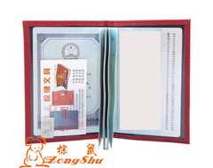 ZONGSHU Ukrainian Passport Case Silver Printing Pu Leather Passport Cover
