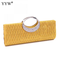 Elegant Rhinestone Evening Clutch Bag with Strap