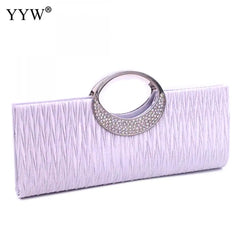 Elegant Rhinestone Evening Clutch Bag with Strap