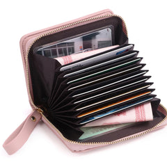 Zipper Tri-Fold Women's Wallet Short Multi-Card Money Clip