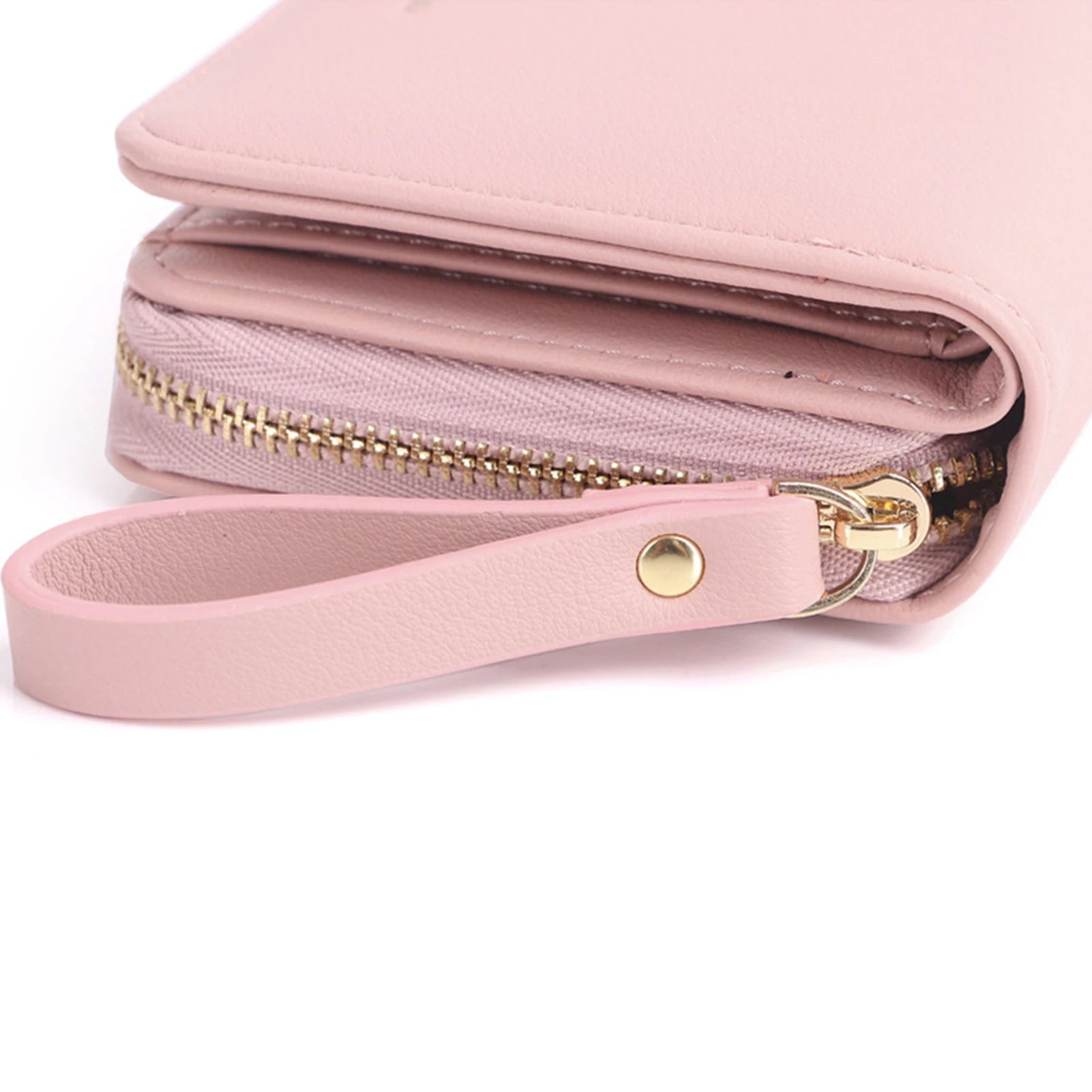 Zipper Tri-Fold Women's Wallet Short Multi-Card Money Clip