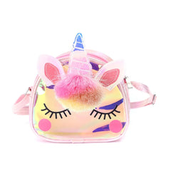 Zipper Unicorn Handbags Rainbow Travel Bag Messenger Bags Cartoon Shoulder Bag