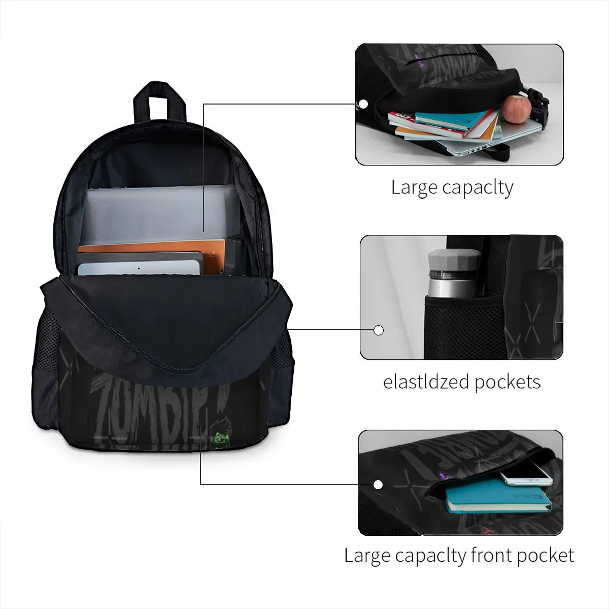 Zombie Backpacks Men's & Women's School Travel Bags