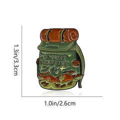 Hiking Backpack Brooch - Adventure Enthusiast Pin